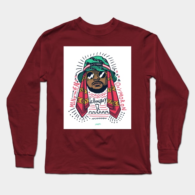 Schoolboy Q Long Sleeve T-Shirt by BokkaBoom